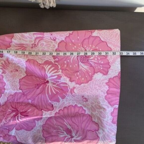 LILLY PULITZER Old World Charm Shell Pink Rylan Dress Vintage White Label 4 - Picture 16 of 16